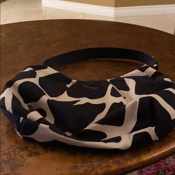 Kate Spade canvas giraffe 🦒 print bag - Picture 7 of 10